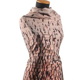 Efektní žakárová látka taft kupón