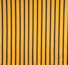 Bavlněná látka digitální tisk ornamenty/pruhy černá