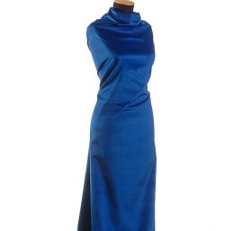 Bavlněný samet drobný vzor modrý