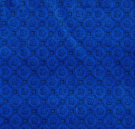 Bavlněný samet drobný vzor modrý