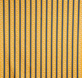 Bavlněná látka digitální tisk ornament/pruhy modrá