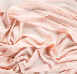 Satén matný jemný imitace hedvábí pudrová růžová