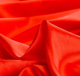 Satén pružný pololesk jemný tmavě červený