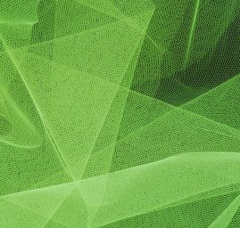 Šatový tyl, fosforově zelený