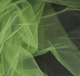 Šatový tyl, hráškově zelený