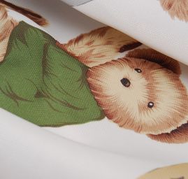 Látka závěs + záclona motiv medvídek velký