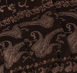 Žakárová látka hnědo/béž II.jakost