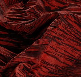 Taft kreš plastický šanžán tm. červený-černý