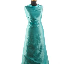 Taft kreš jemný tyrkysový