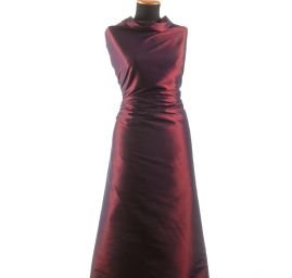 Taft kreš jemný šanžán bordo-tm. modrý 