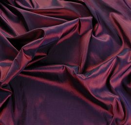 Taft kreš jemný šanžán bordo-tm. modrý 