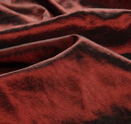 Taft kreš jemný šanžán vínový-černý