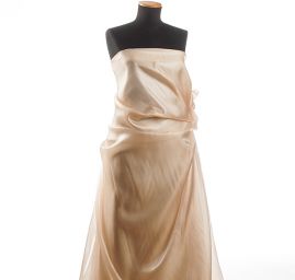 Organza perleť v barvě šampáň