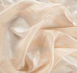 Organza perleť v barvě šampáň