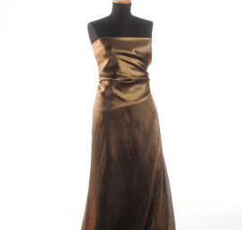 Organza hladká lesklá šanžán zelená-černá