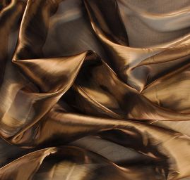 Organza hladká lesklá šanžán zelená-černá