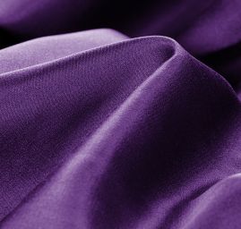 Satén pružná fialový