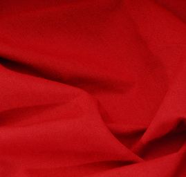 Buretové hedvábí cihlově červené