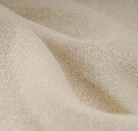 Buretové hedvábí režné barvy smetanové nopky