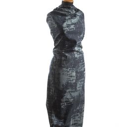 Riflovina nevšední tisk tmavě modrá