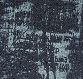 Riflovina nevšední tisk tmavě modrá