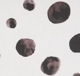 Saténová látka tisk puntíky slonová kost