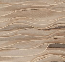 Efektní tyl s voálny béžové barvy