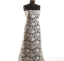 Krajka hrubá velké květy slonová kost