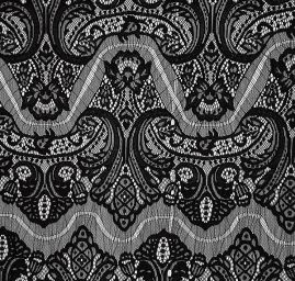 Krajka na mantilu/přehoz přes hlavu černá