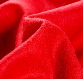 Vlněná pletenina s příměsí lamí vlny červená