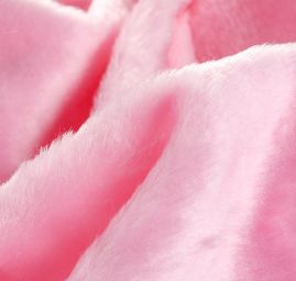 Imitace kožešiny nízký vlas růžová