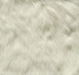 Imitace kožešiny dlouhý vlas bílá