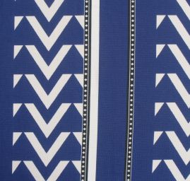 Letní viskozový úplet geometrický vzor modrobílá