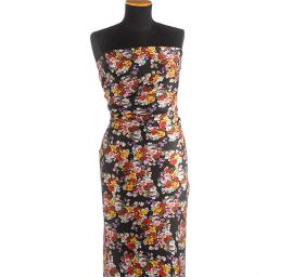 Hedvábí šatové květinová mozaika