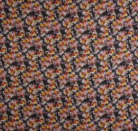 Hedvábí šatové květinová mozaika