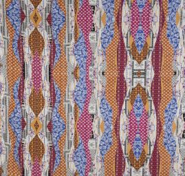 Viskozová šatová látka etno vzor