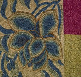 Hedvábí mikádo kupon květinový motiv