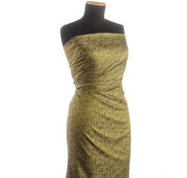 Hedvábný brokát šanžán jemné květy