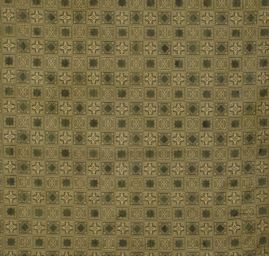 Hedvábný brokát šanžán geometrický vzor II.jakost