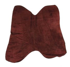 Pravá useň jehnětina semiš tm. hnědá