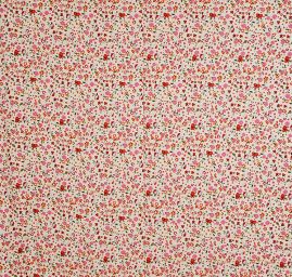 Viskozová šatovka drobný květ vanilková