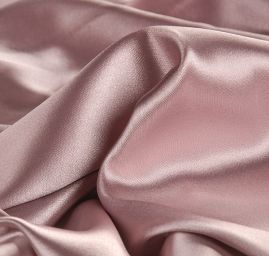 Satén taft pružný starorůžový
