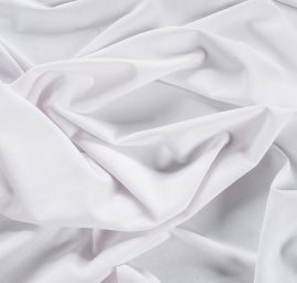 Pletenina úplet scuba crepe bílý