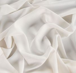 Kostýmová pružná látka imitace lnu smetanová