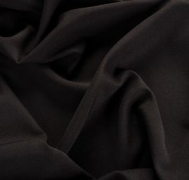 Kostýmová pružná látka imitace lnu černá