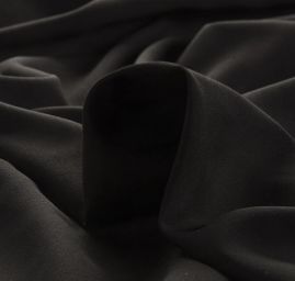 Viskozová košilová látka jemná v černé barvě