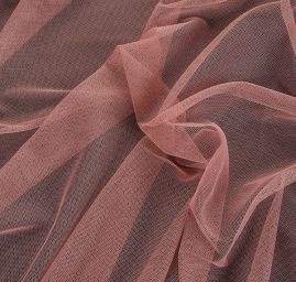Tyl jemný splývavý starorůžový šíře 150 cm