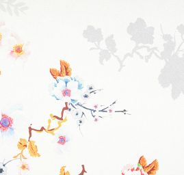 Atlas kimono variace pnoucích květů slonová kost