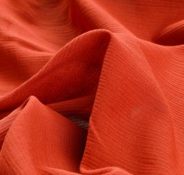 Mušelín bavlna kreš skořicové barvy