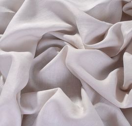 Len středně silný světle šedobéžový